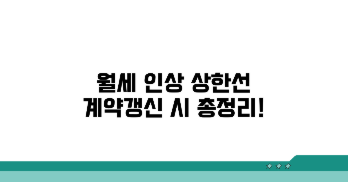 계약갱신 시 월세 인상률 제한 총정리