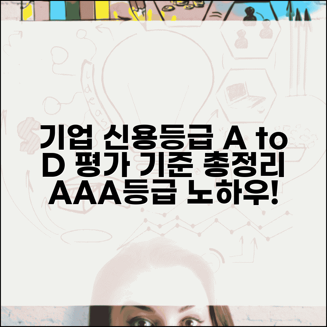 기업신용평가 등급표 AAA부터 D까지 | 기업 신용등급 평가 기준 총정리