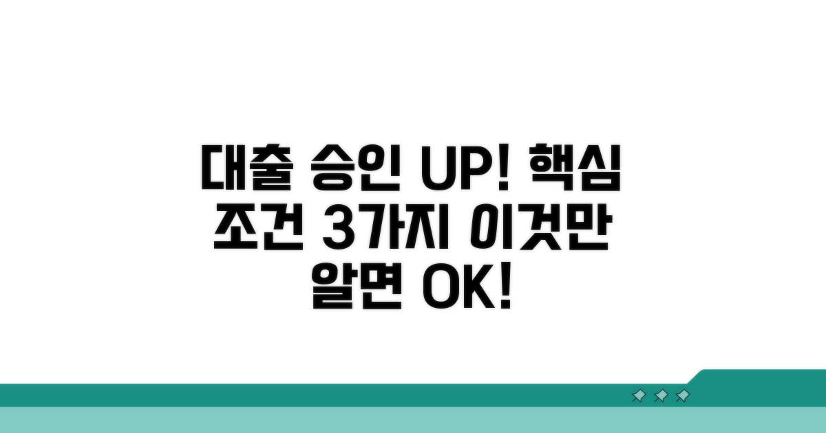 대출 승인율 높이는 핵심 조건