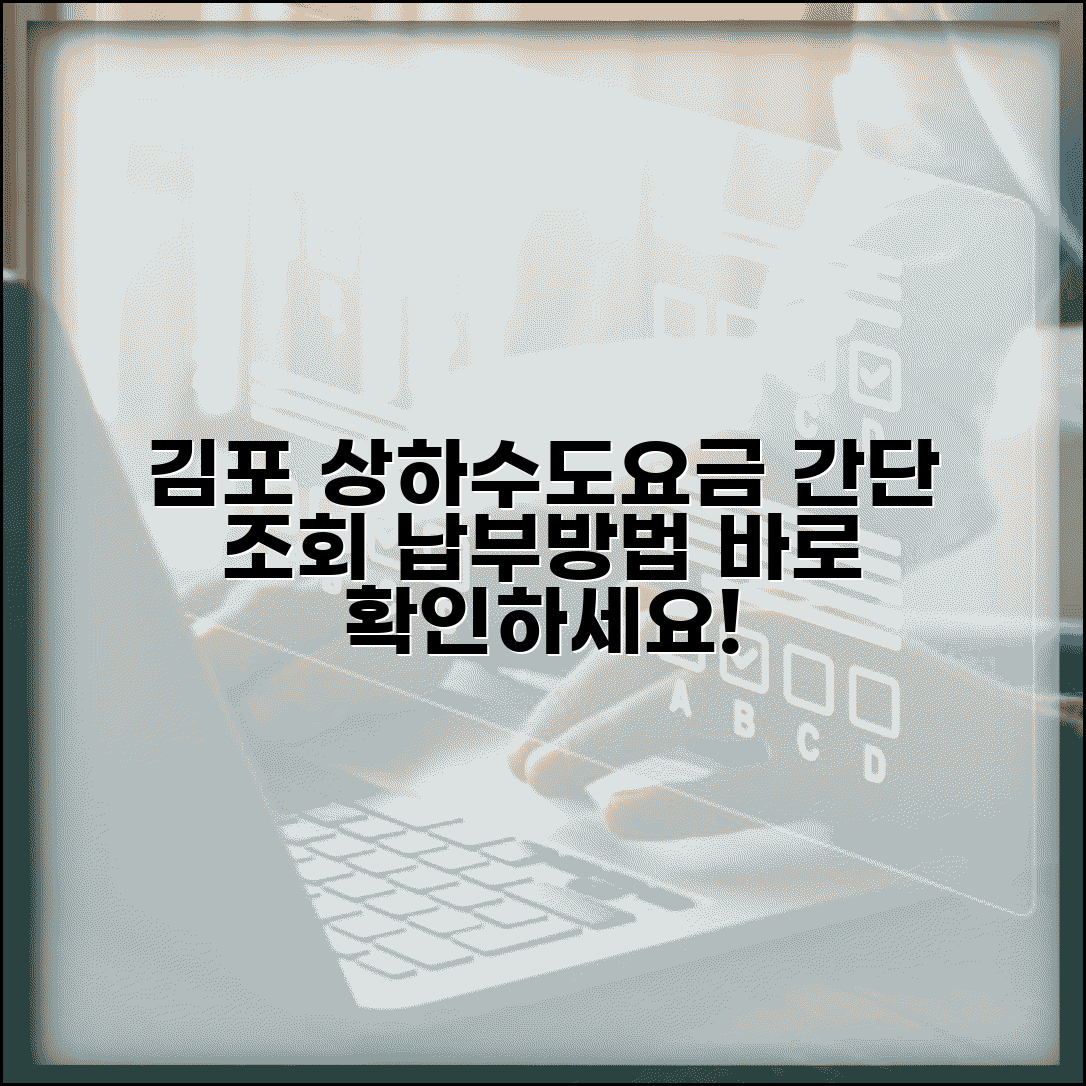 김포시 상하수도요금조회 | 김포 요금확인 및 납부내역 조회방법 | 간단하게 확인하기