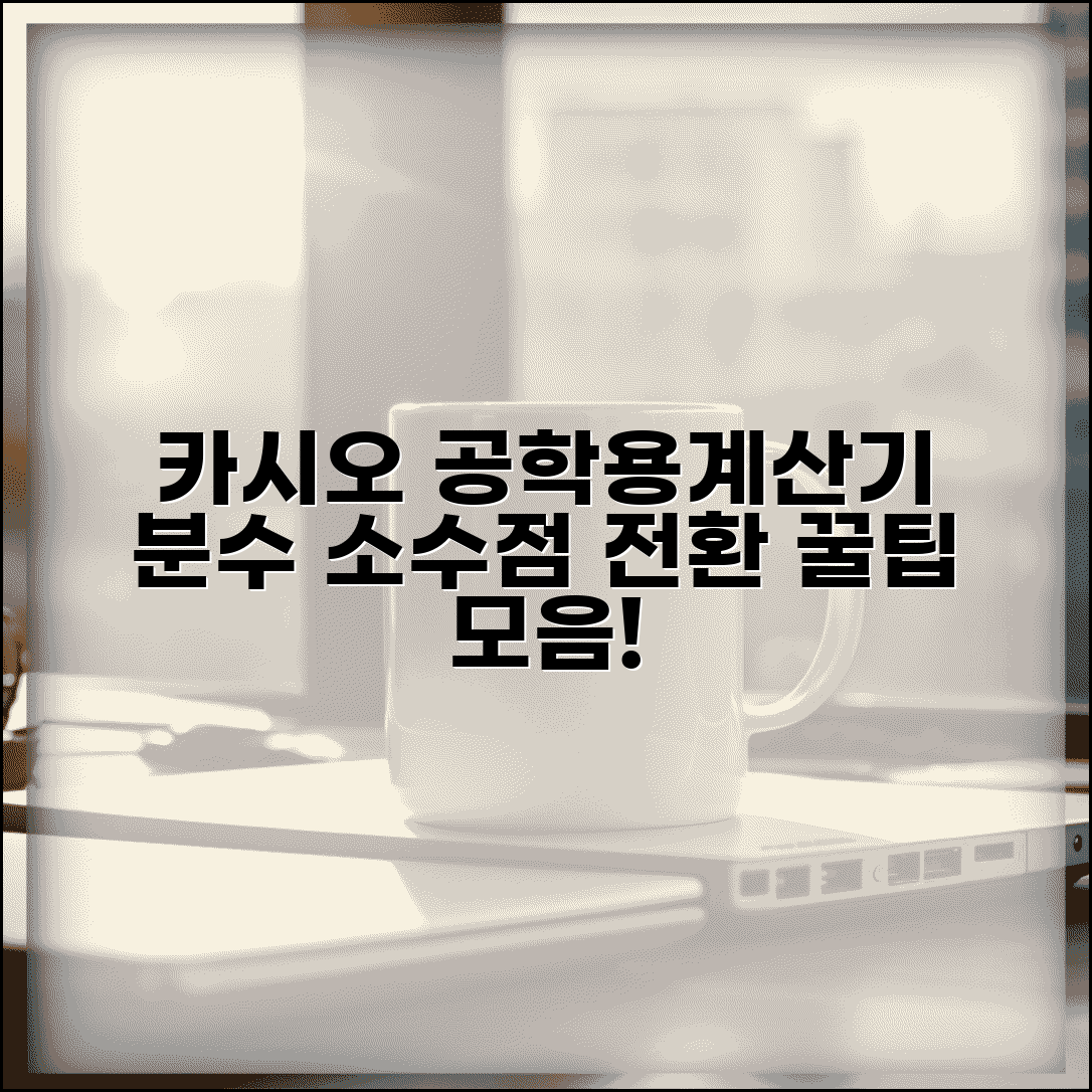 카시오 공학용계산기 분수 없애기 | 소수점 표시 전환 및 모드별 기능 활용법