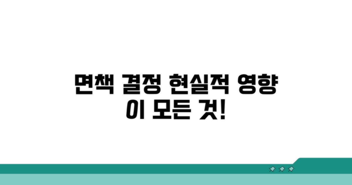 면책 결정 및 현실적 영향