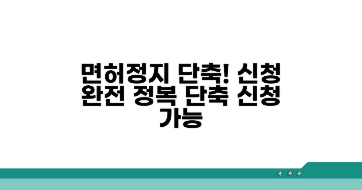면허취소 기간 단축, 신청 방법 총정리