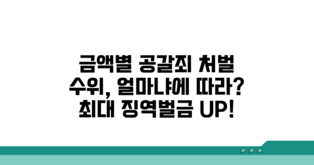 금액별 공갈죄 처벌 수위 차이
