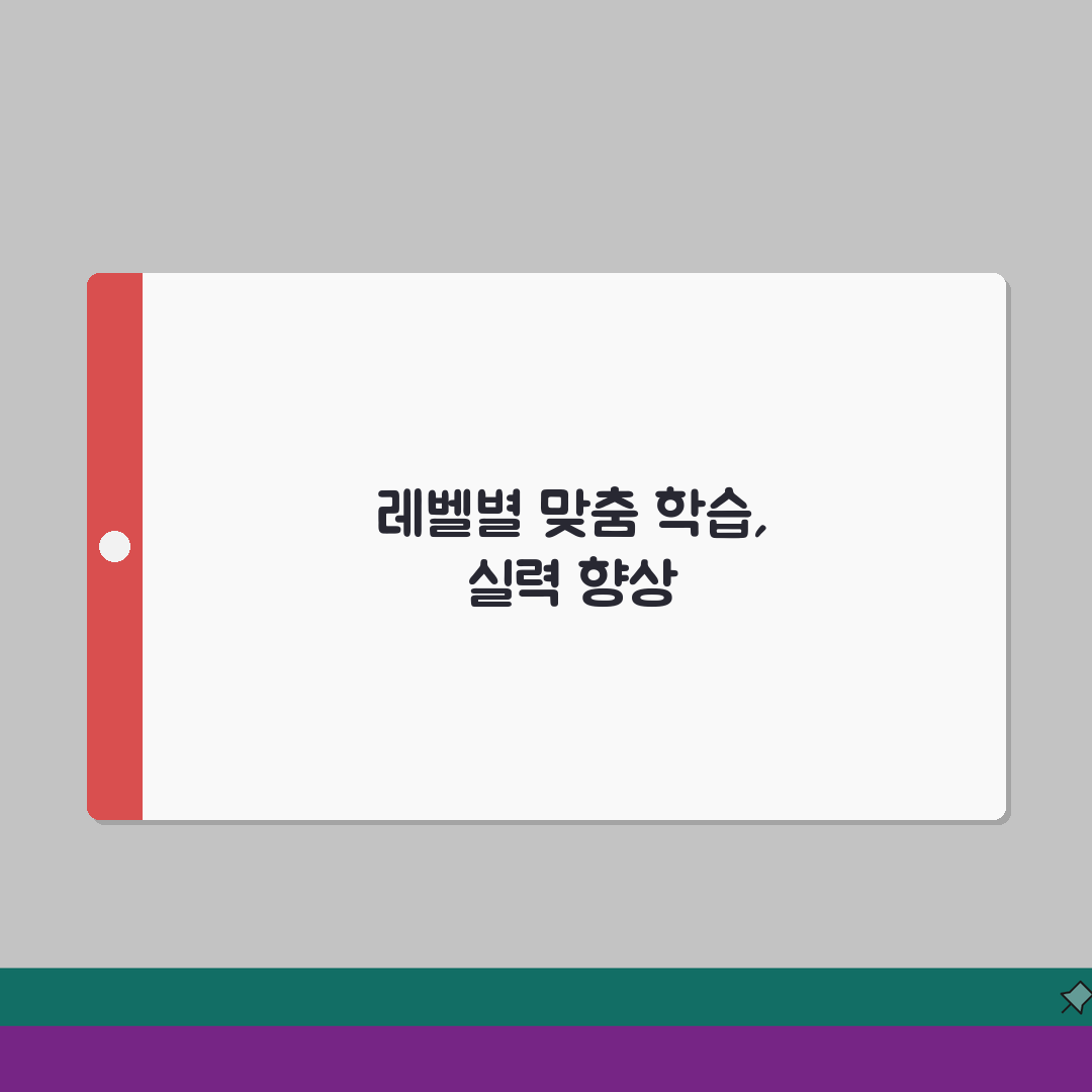 청담어학원 수준별반 | 레벨테스트 기반 맞춤형 학습프로그램 소개, 5가지 핵심 전략